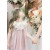 Scoop Neck Chiffon Empire Waist Two-tone Flower Girl Dress