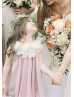 Scoop Neck Chiffon Empire Waist Two-tone Flower Girl Dress 