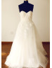 Strapless Sweetheart Lace Tulle Long Prom Dress Bridesmaid Dress