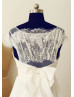 Polka Dots Tulle Lace Long Wedding Dress