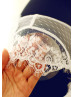 Polka Dots Tulle Lace Long Wedding Dress
