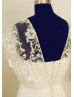 Double Layers Designed Top Lace Chiffon Long  Wedding  Dress