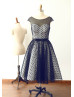 Black Polka Dot Tulle Mother Of The Bride Dress