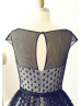 Black Polka Dot Tulle Mother Of The Bride Dress