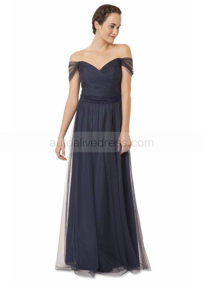 navy maxi bridesmaid dress Bandeau Bridesmaids Maxi Dress in Navy 14 main image 1