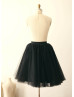 Black Tulle Short Bridal Skirt