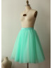 Mint Green Tulle Short Bridesmaid Skirt