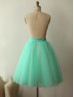 Mint Green Tulle Short Bridesmaid Skirt