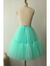Mint Green Tulle Short Special Occasion Skirt