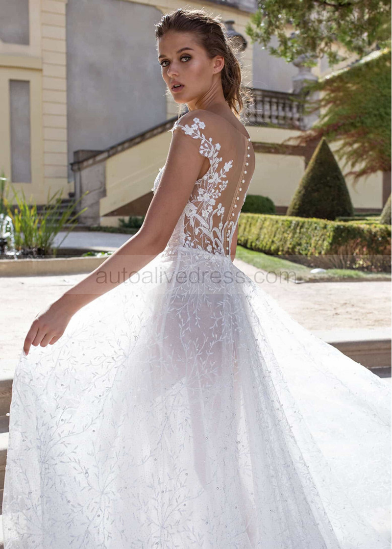 chinese dress ladies Sexy Mermaid Lace Straps Wedding Dress Sweetheart Sheer Back Bridal Dress