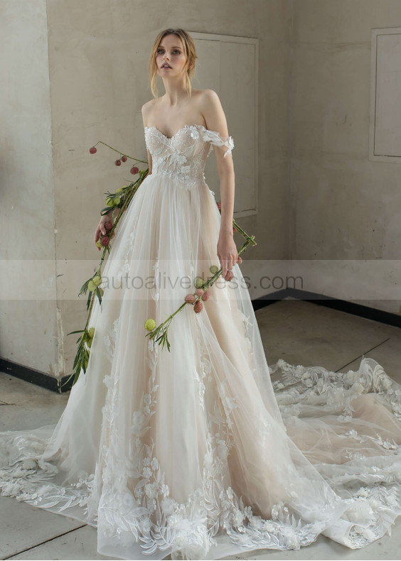 black beaded belt for wedding dress DaVinci Bridal 50541 Ivory Blush Beaded Sweetheart A-Line Dress Ivory Blush / 20