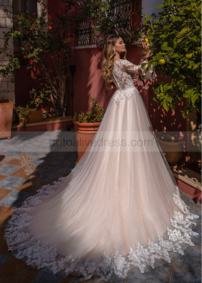 knee length dresses for ladies Vintage Wedding Dress UK8 White Lace Peplum Gown with Long Sleeves –  Vintage Appreciation Society main image 0