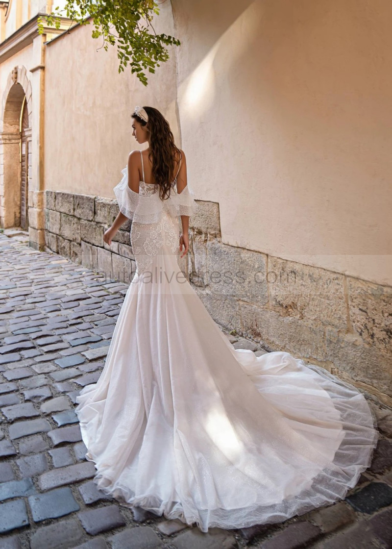 chinese dress ladies Blush Pink Mermaid Wedding Dress | Custom Made Mermaid Gown