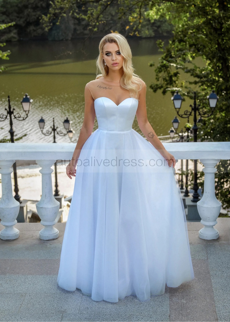 minimalist corset wedding dress Lace Wedding Dress / Corset Wedding Dress / Minimalist Wedding Dress / SA097
