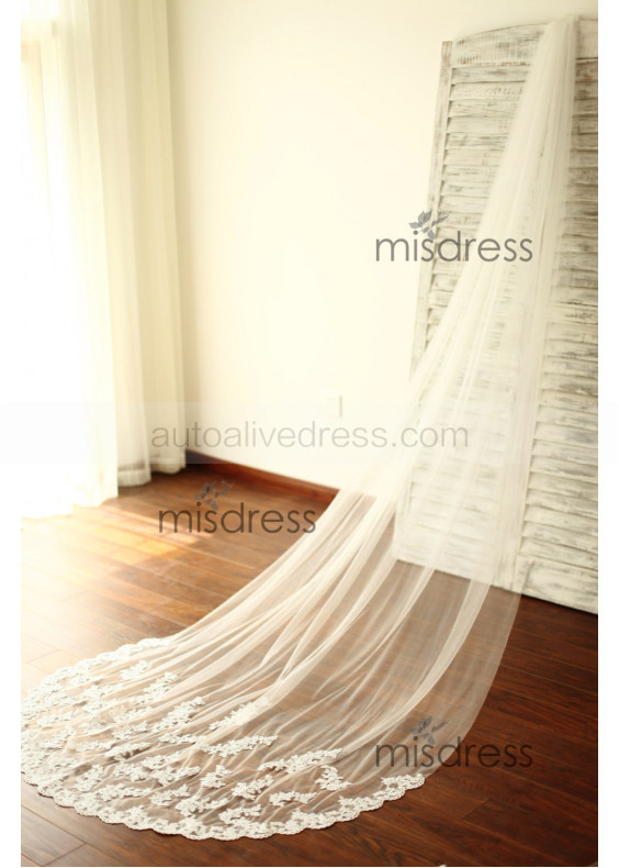 Cathedral Lace Bridal Wedding Veil